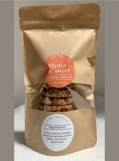 Cookies healthy Chocolat noir-Amandes (10 pièces)